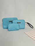 Pouch Set-Blue Polka