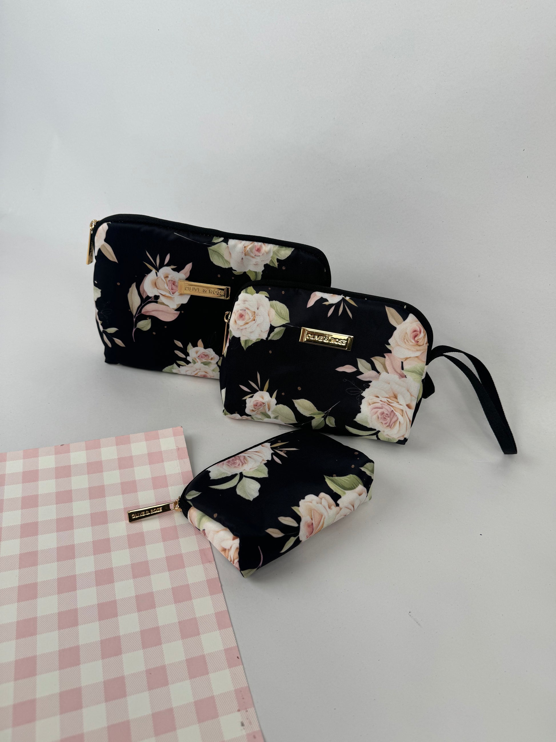 Pouch Set-Black Anette