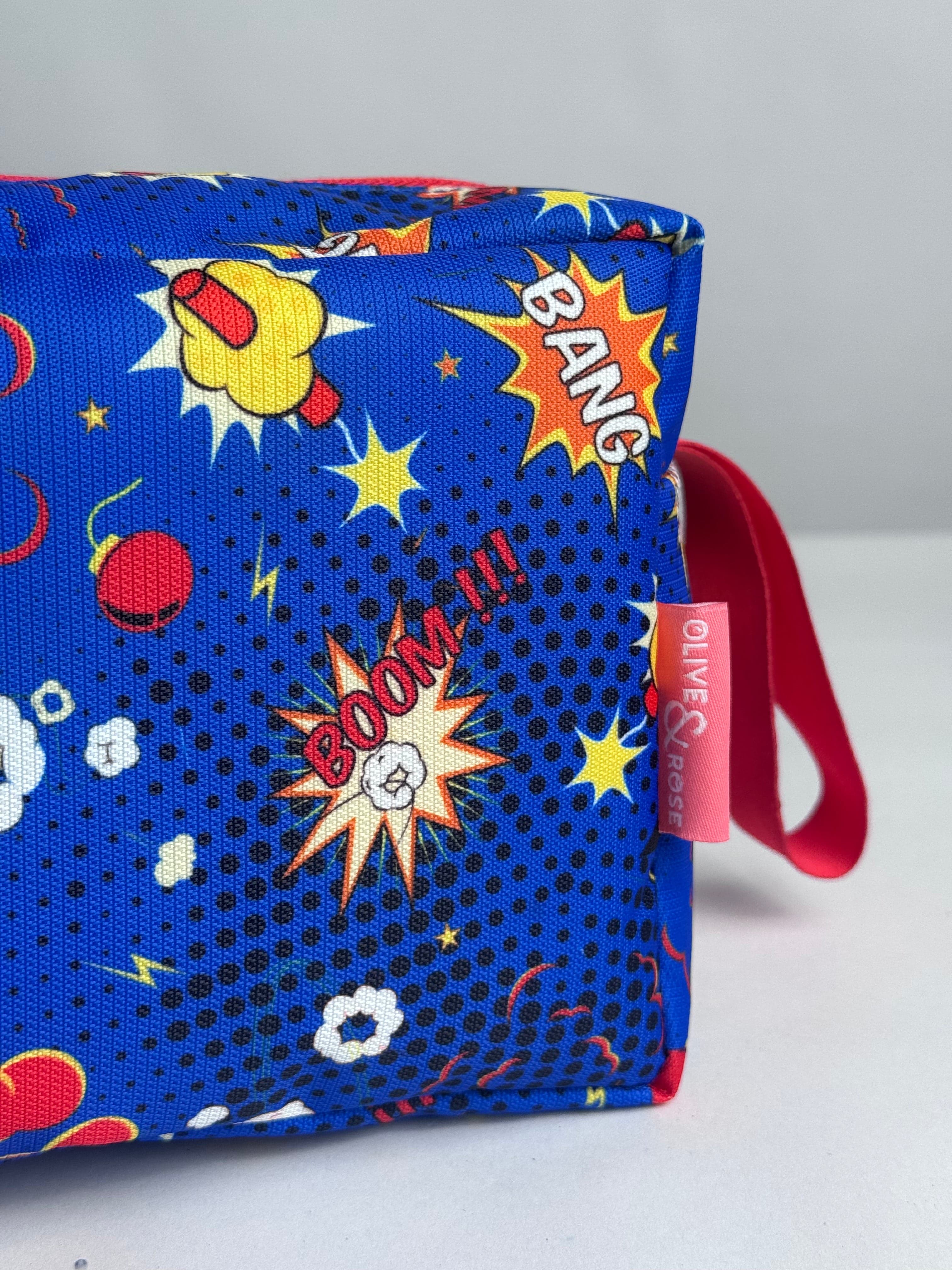 Kids Medicine Pouch – Comic Boom | Travel Medicine Organizer