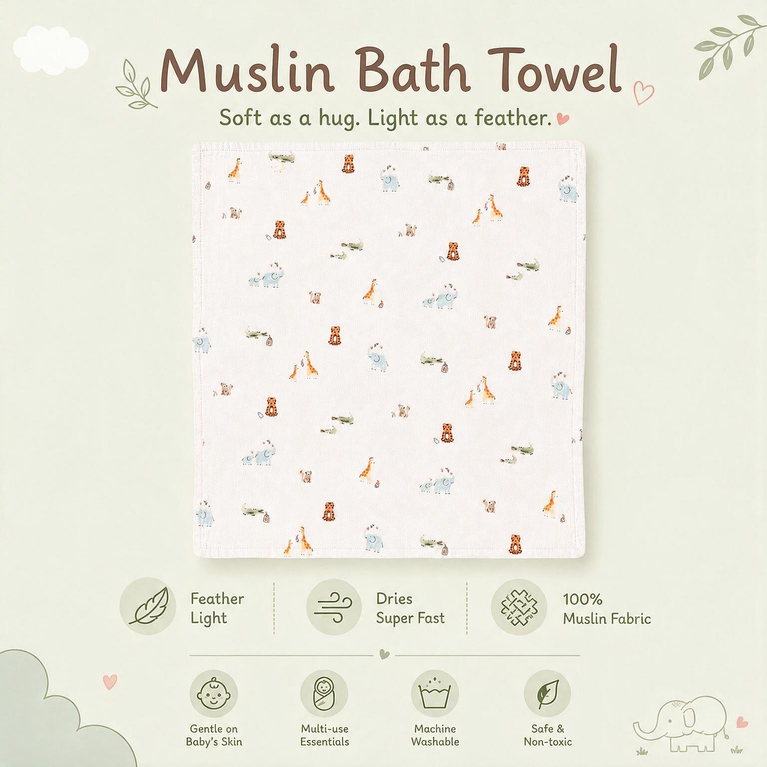 Muslin Bath Towel