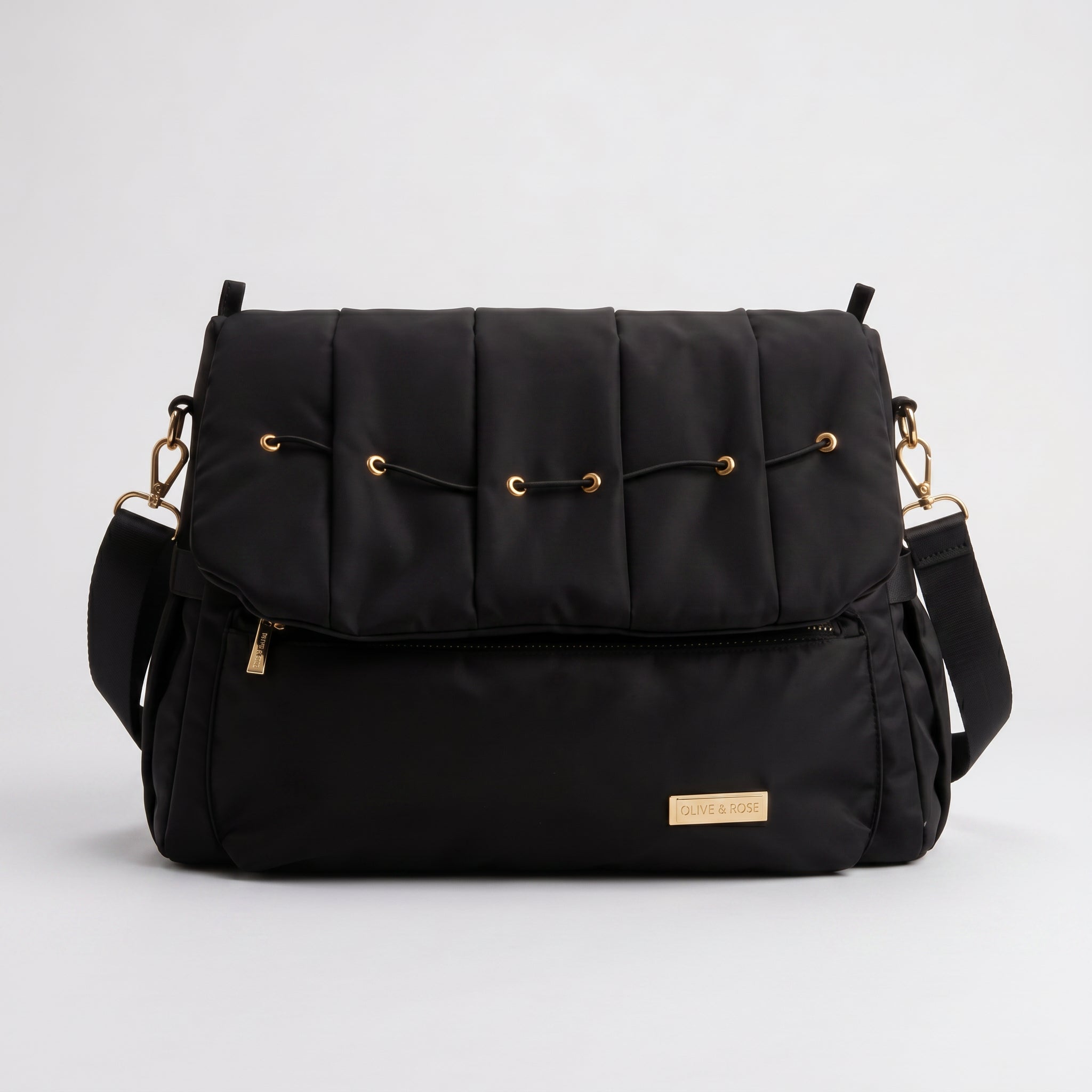 NEST Black Diaper Bag :: NOTE :: PRE BOOKING OPEN  - Bag will be dispatched only after 12 Working days