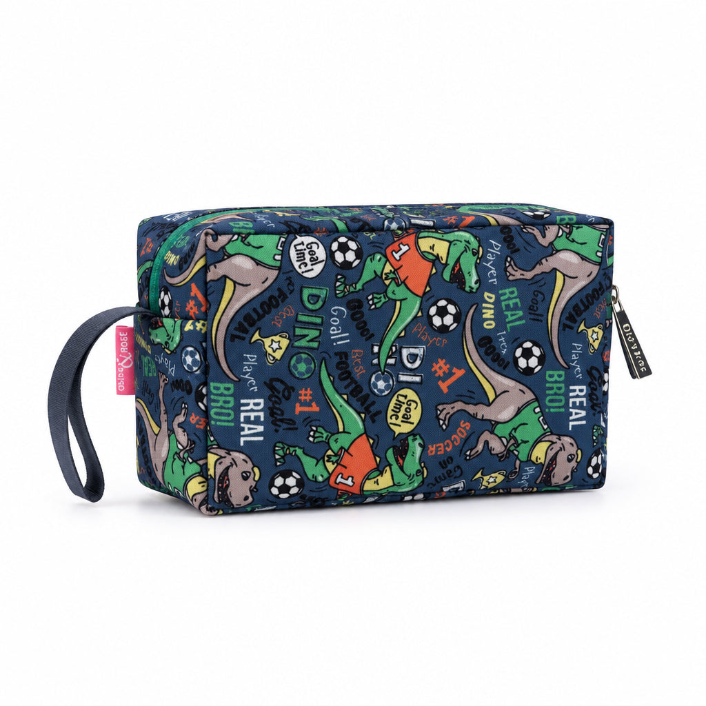Medicine Pouch - grey Dino