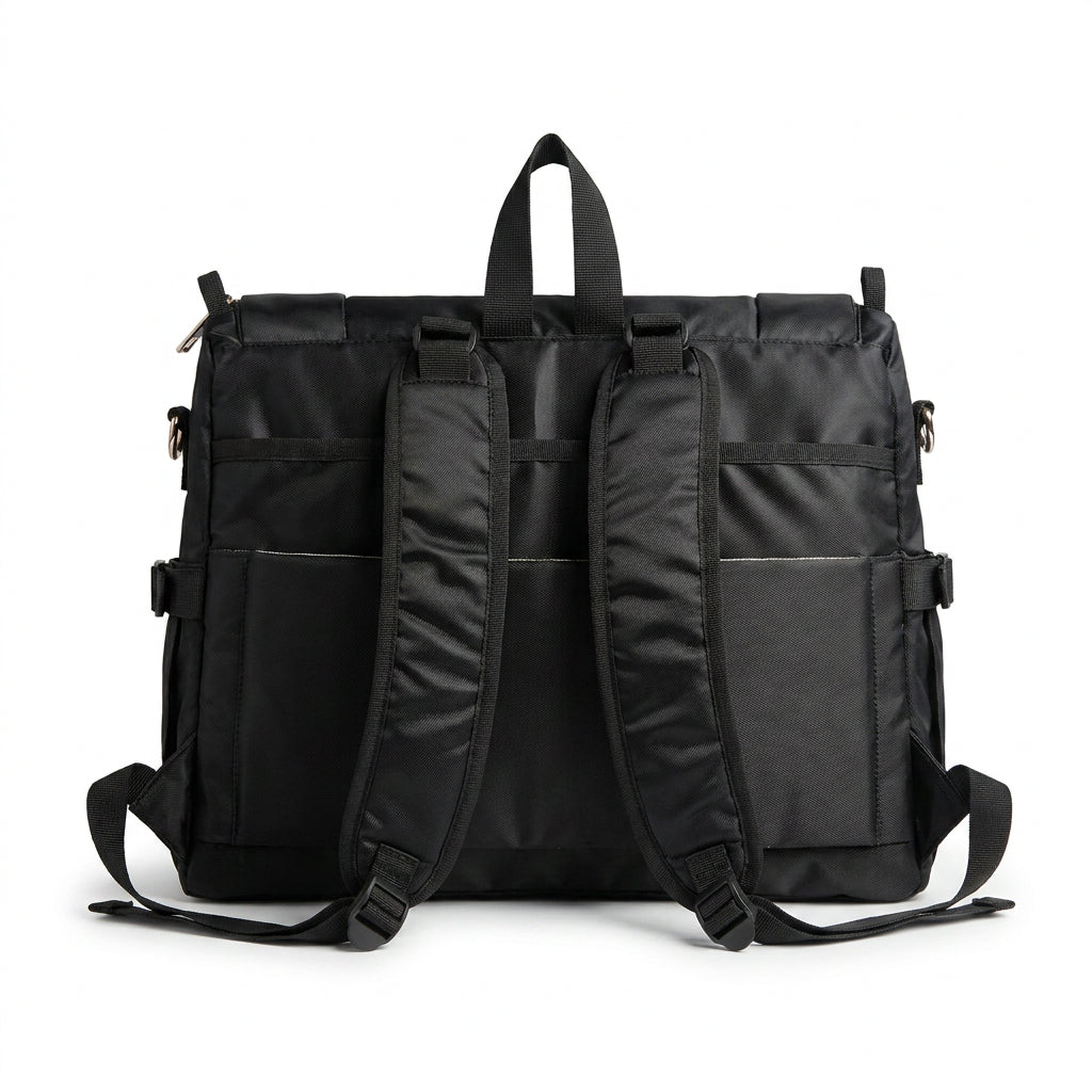 NEST Black Diaper Bag :: NOTE :: PRE BOOKING OPEN  - Bag will be dispatched only after 12 Working days